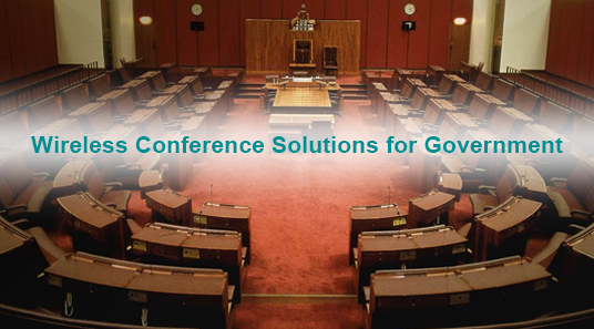 Solusi konferensi nirkabel untuk pemerintah