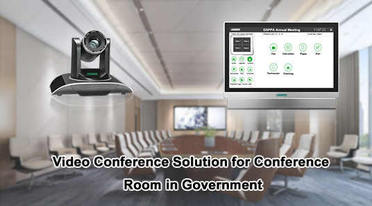 Solusi konferensi Video untuk ruang konferensi di Pemerintah