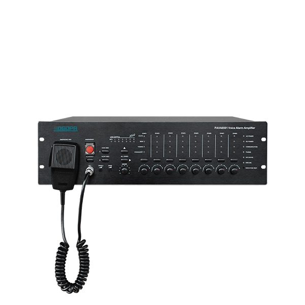 PAVA8501 Host sistem siaran darurat, 8 zona Alarm api