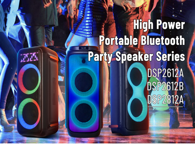 Speaker pesta portabel daya tinggi seri DSP2612A/DSP2612B/DSP2812A