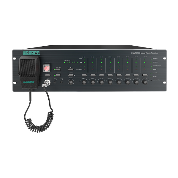 PAVA8500 pusat sistem Alarm PA suara terintegrasi 8 zona