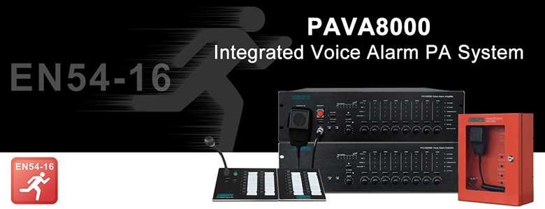 PAVA8000 Integrated Voice Alarm PA System