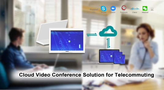 Solusi konferensi Video Cloud untuk Telecommuting