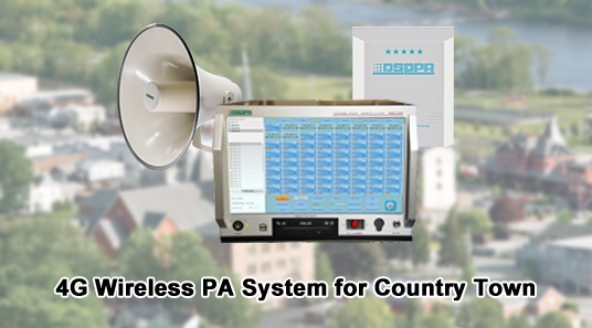 Sistem PA nirkabel 4G untuk kota desa