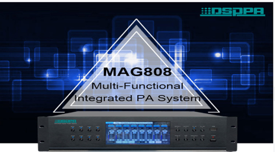 MAG808 sistem matriks Audio Digital, untuk Gym