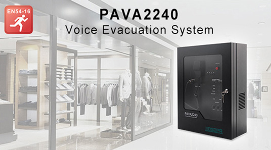 Sistem evakuasi suara PAVA2240 untuk toko baju