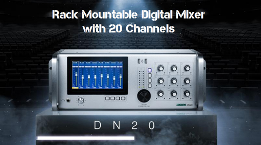 Rak Mountable Digital Mixer dengan 20 saluran DN20
