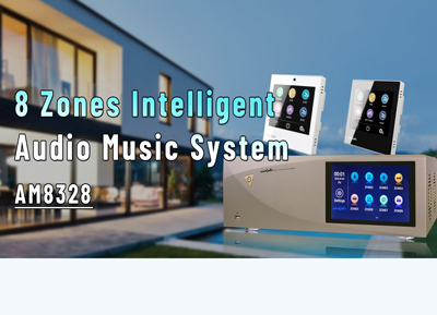 AM8328 8 zona cerdas sistem musik Audio