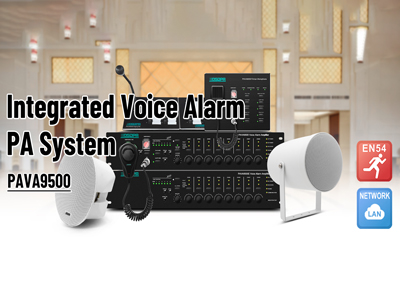 Sistem Alarm PA suara terintegrasi PAVA9500