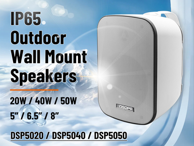 IP65 speaker pasang dinding luar ruangan, 20W/40W/50W IP65
