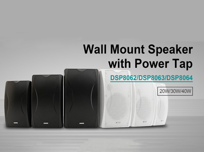 Speaker pemasangan dinding dengan Power Tap DSP8062/DSP8063/DSP8064