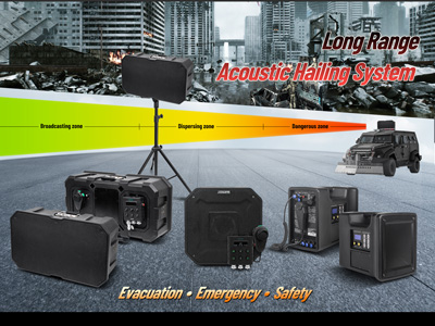 Long Range Acoustic Hailing Systems LRAS150-LRAS300-LRAS1515A