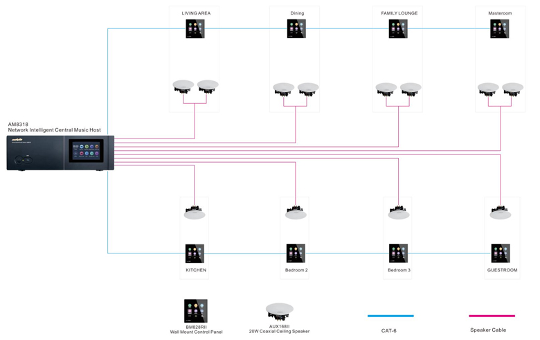 AM8318 Multi-room Audio Systems