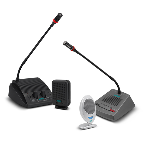 Window intercom microphone system